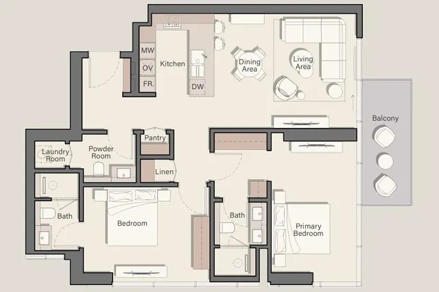 2 bedroom apartment