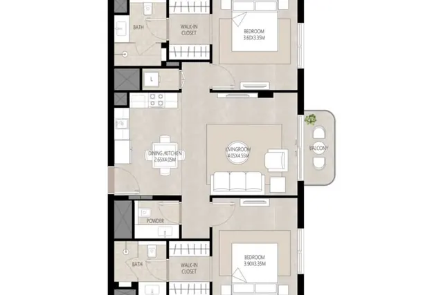 2 bedroom apartment