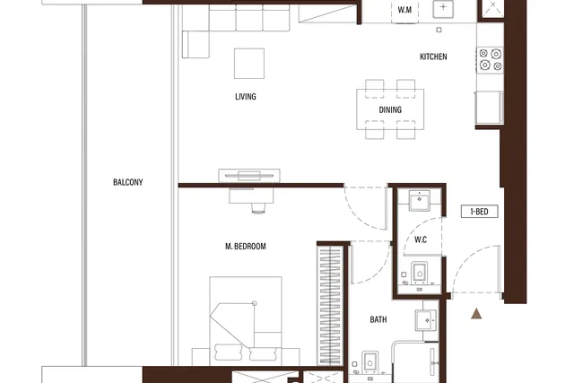 1 bedroom apartment