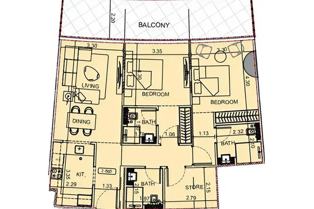2 bedroom apartment