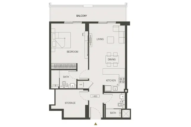 1 bedroom apartment