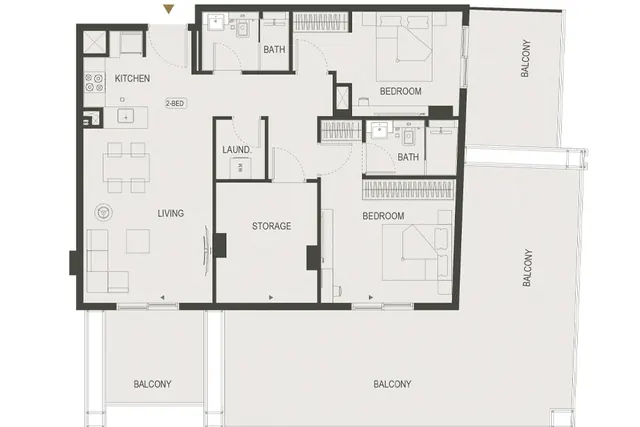 2 bedroom apartment
