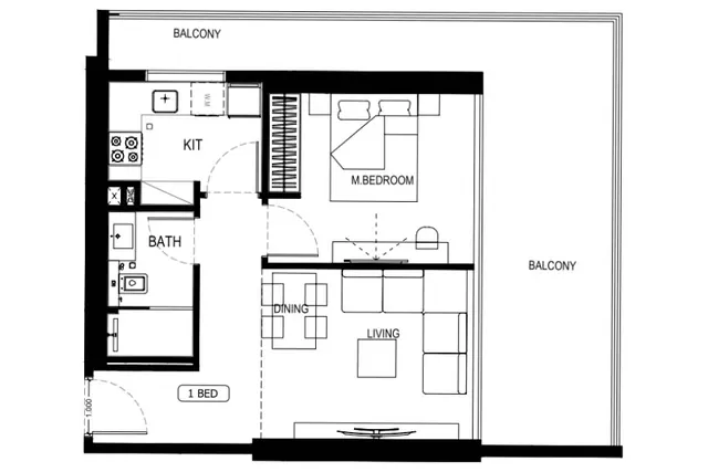 1 bedroom apartment