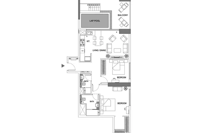 2 bedroom