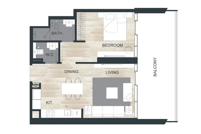1 bedroom apartment