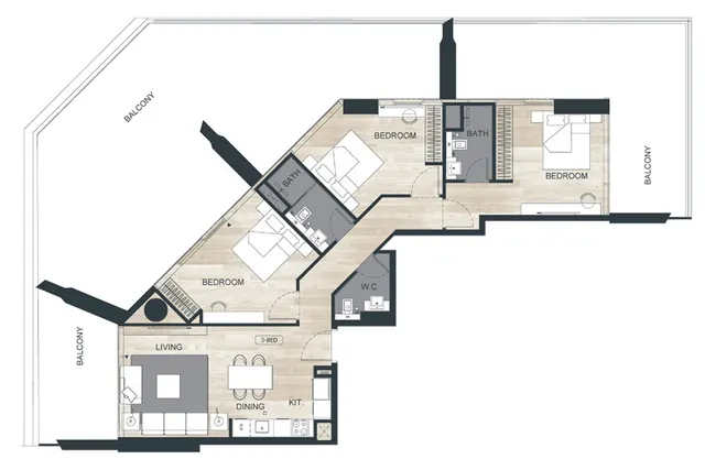 3 bedroom apartment