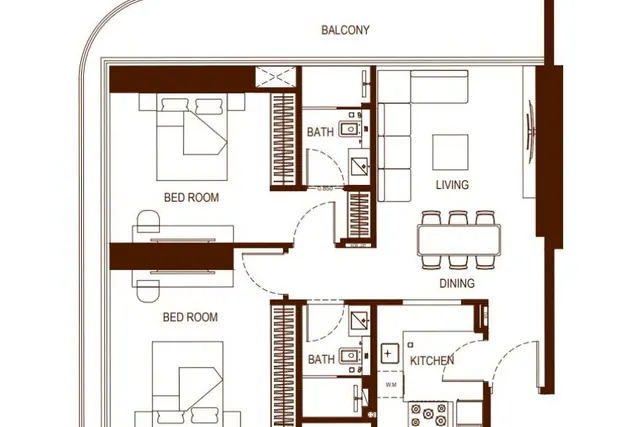 2 bedroom apartment