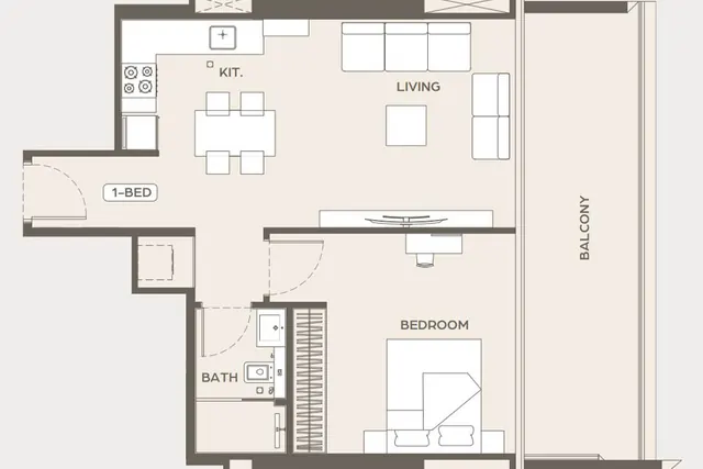 1 bedroom apartment