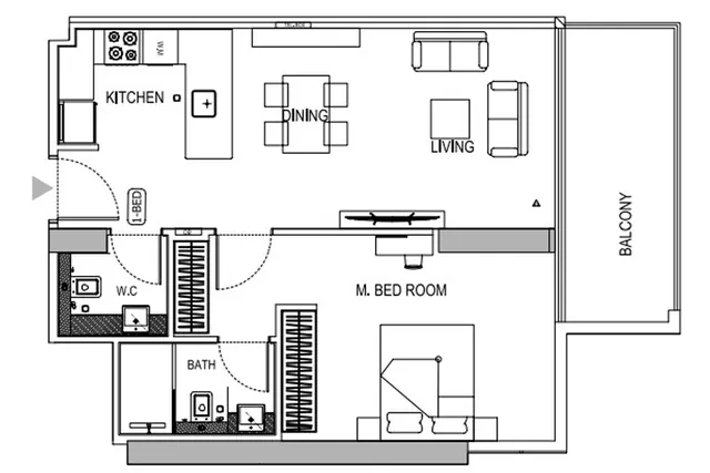 1 bedroom