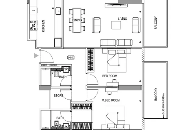 2 bedroom