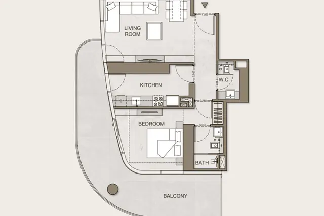 1 bedroom apartment