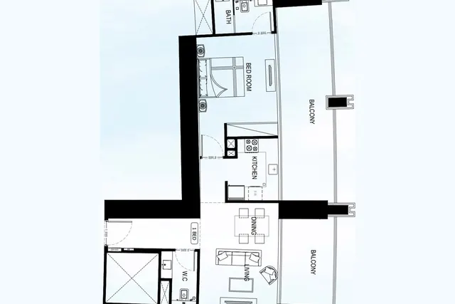 1 bedroom apartment