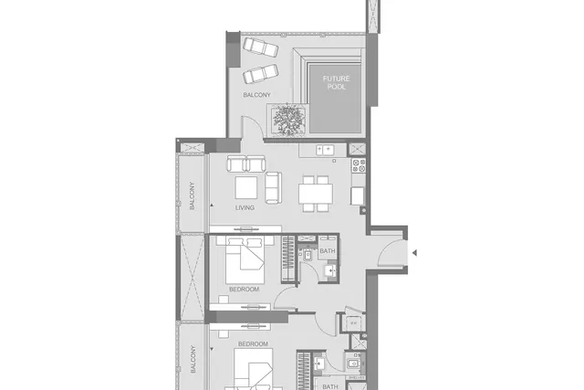 2 bedroom apartment