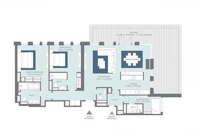2 bedroom apartment