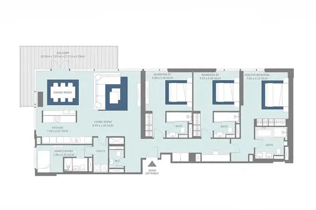 3 bedroom apartment