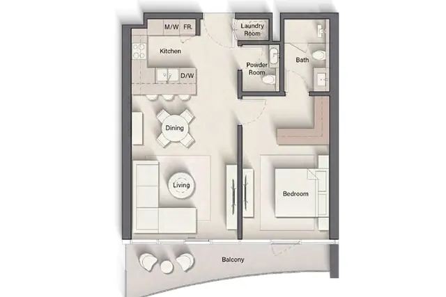 1 bedroom apartment