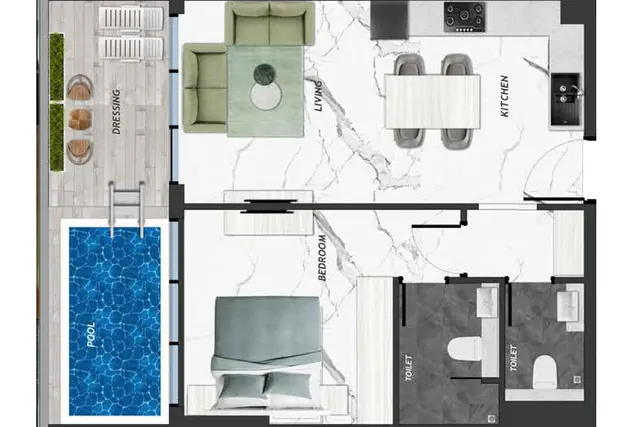 1 bedroom