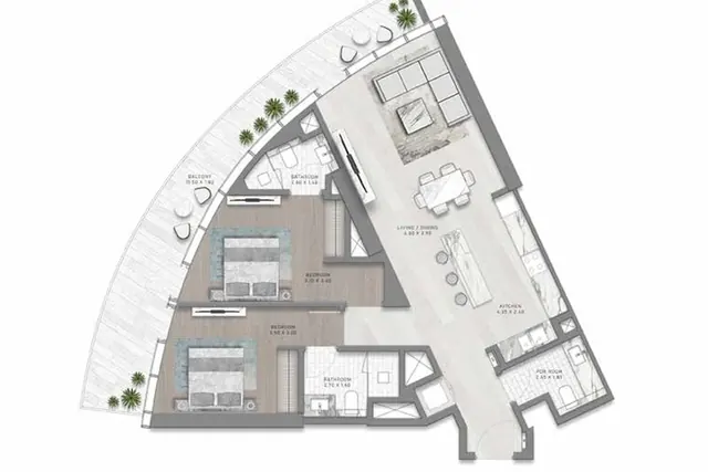 2 bedroom