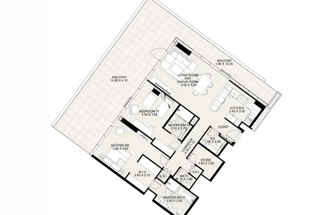 2 bedroom