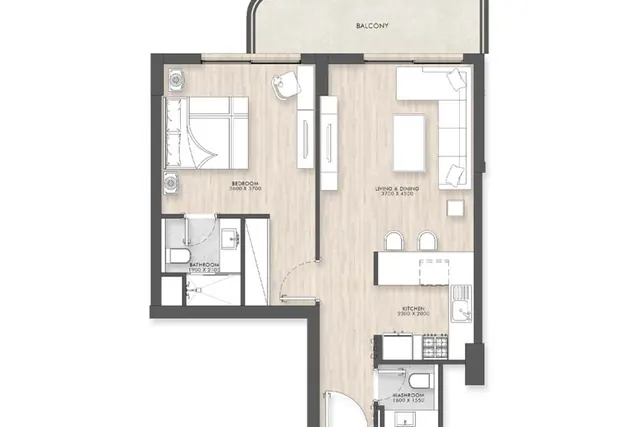 1 bedroom apartment