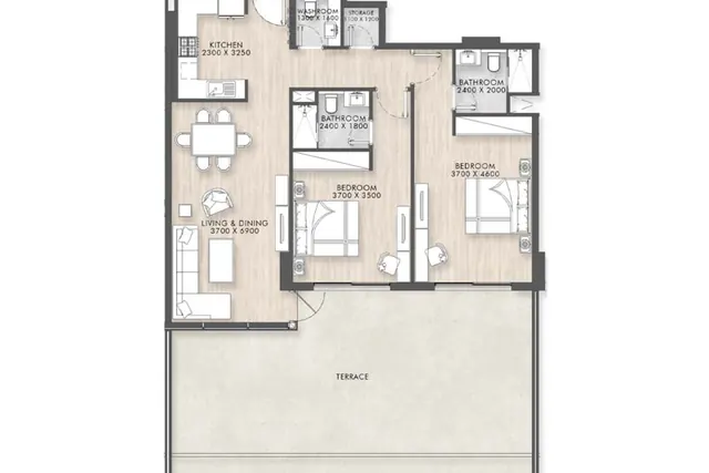 2 bedroom apartment