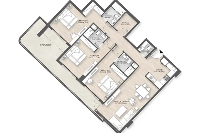 3 bedroom apartment