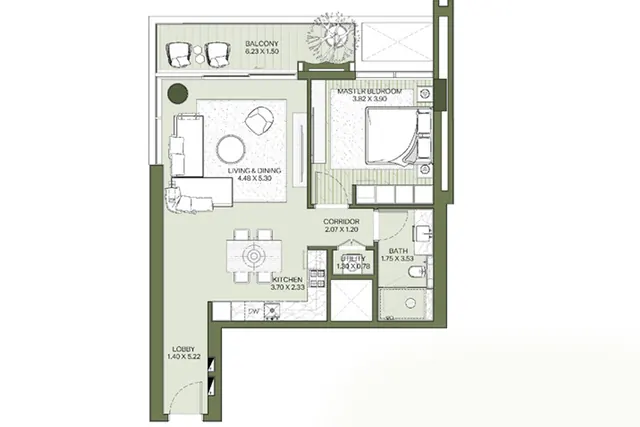 1 bedroom