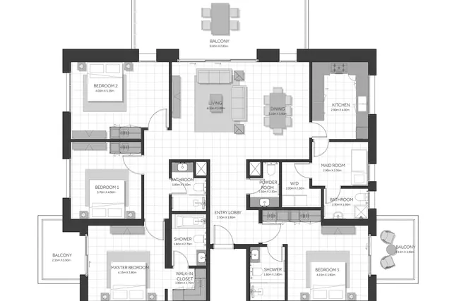 4 bedroom apartment