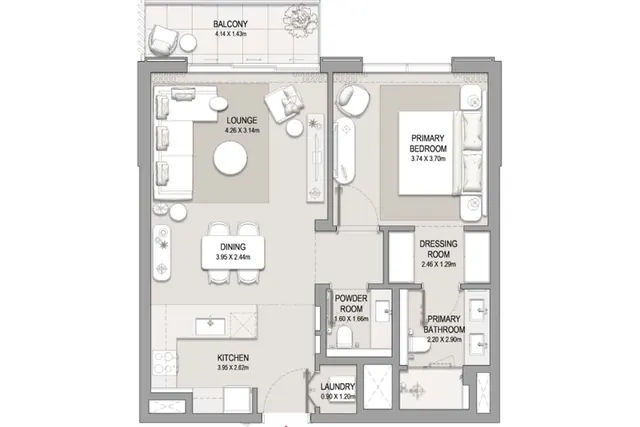 1 bedroom apartment