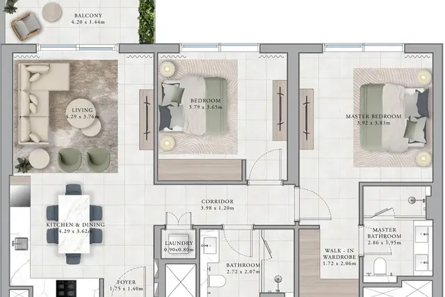 2 bedroom apartment