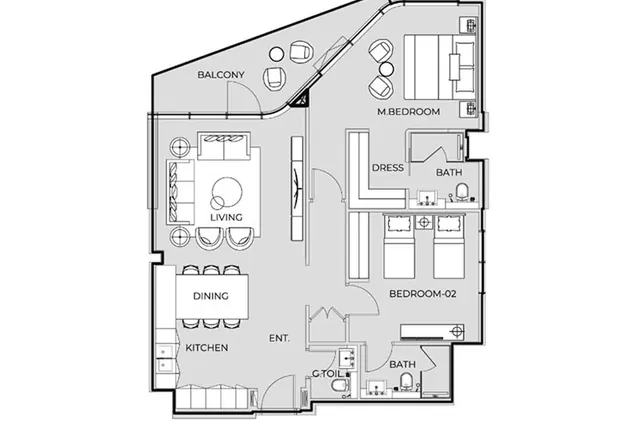 2 bedroom apartment