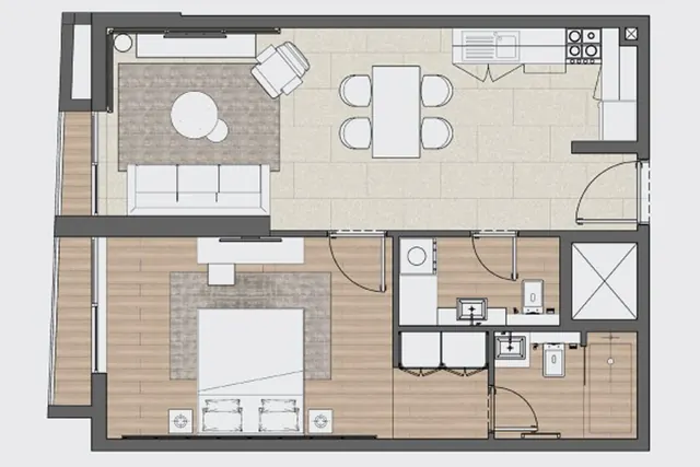 1 bedroom