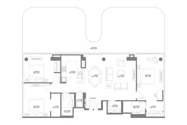 3 bedroom apartment