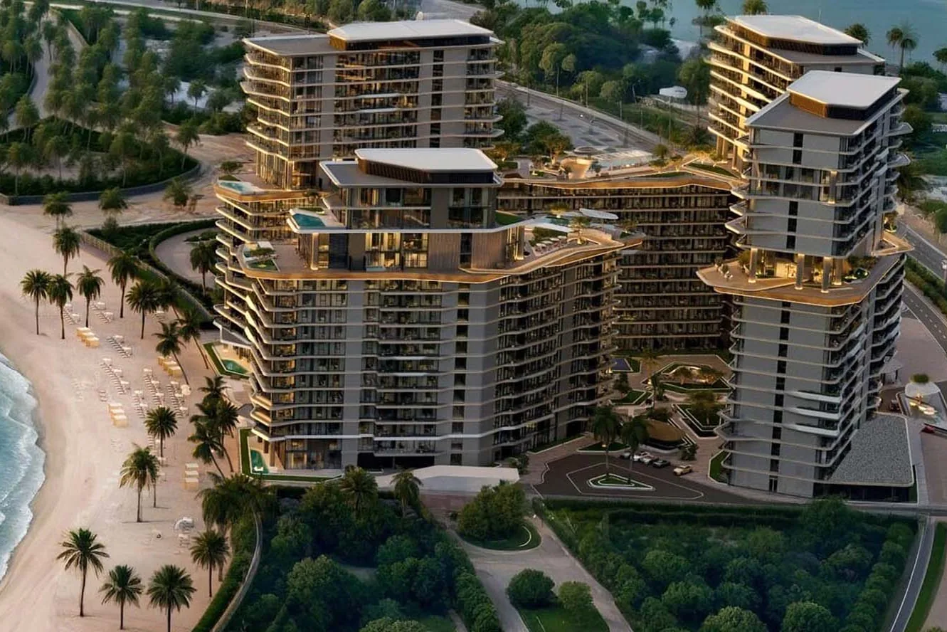 First beachfront line with a private beach