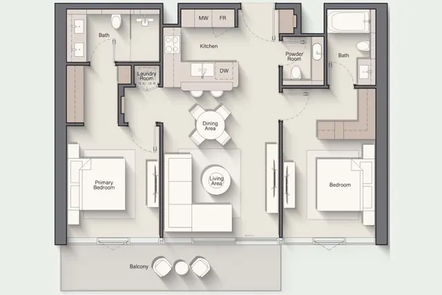 2 bedroom apartment