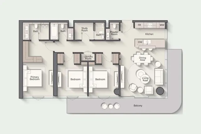3 bedroom apartment