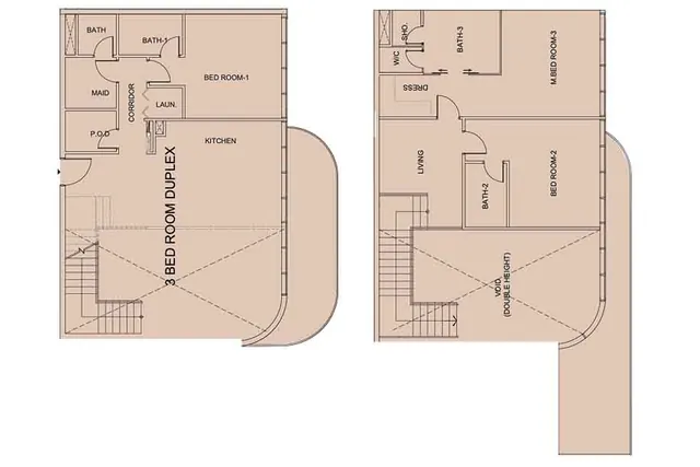3 bedroom Duplex apartment