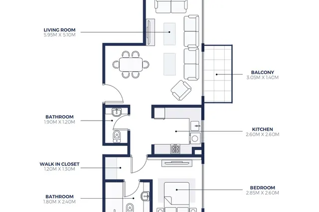 1 bedroom