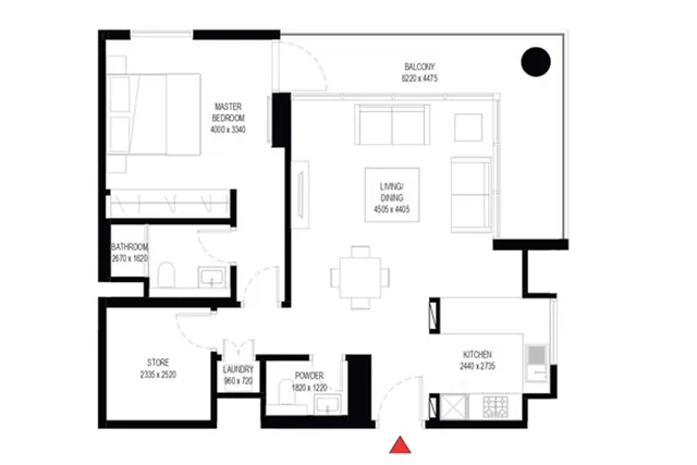 1 Bedroom & Study