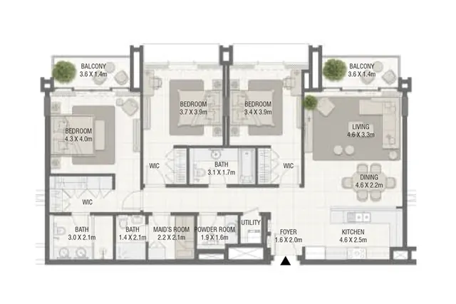 3 bedroom