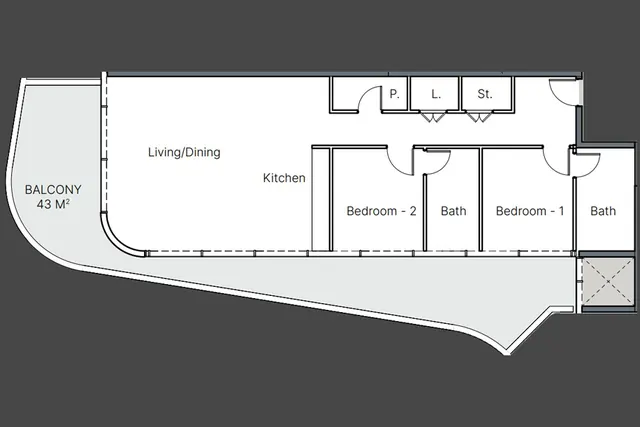 2 Bedrooms