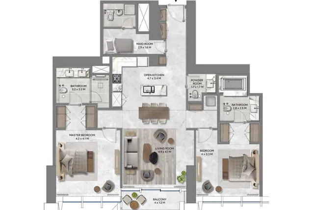 2 bedroom apartment