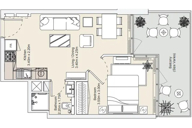 1 bedroom