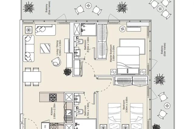 2 bedroom