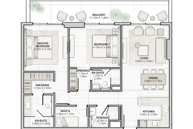 2 bedroom apartment