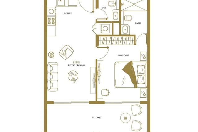 Lavish, 1 bedroom