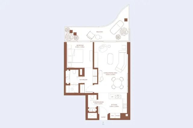 1 bedroom apartment