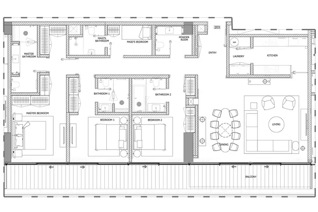 3 bedroom apartment