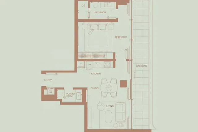 1 bedroom apartment