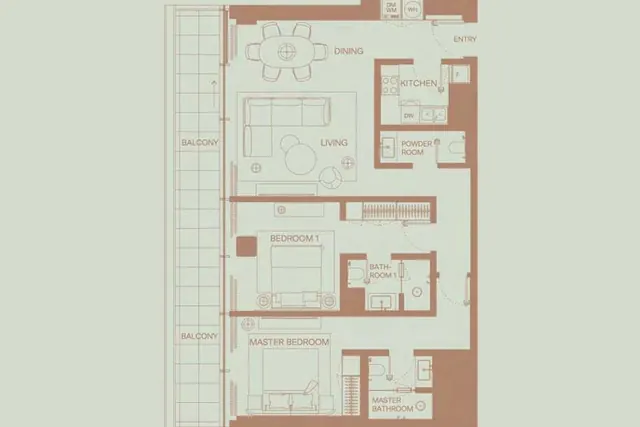 2 bedroom apartment